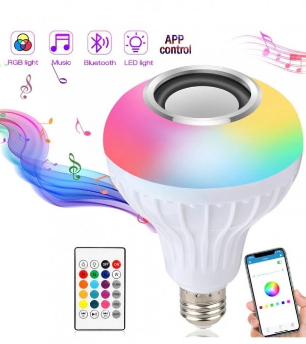 LED Bluetooth Speaker bulb with remote control